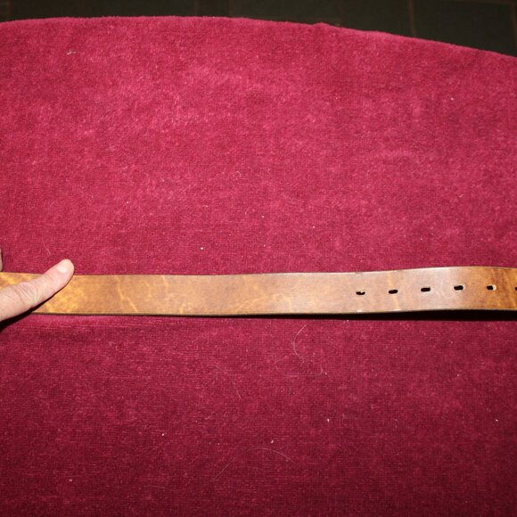 Vintage Faux Lether Belt with Cowboy Boot Buckle - Picture 3 of 4